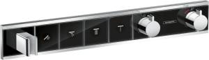 Термостатический смеситель Hansgrohe RainSelect 15357600 для душа, черный - хром