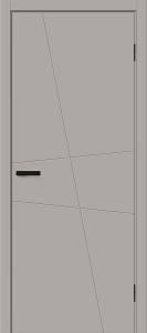Межкомнатная дверь Глухая Bravo Граффити 7 Полотно Grey 2300х800