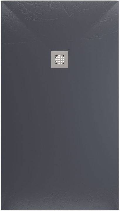 Поддон для душа Allen Brau Priority с накладкой на сифон, антрацит, 1600х900