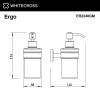 Дозатор для жидкого мыла WHITECROSS Ergo ER2240GM подвесной, оружейная сталь фото 2