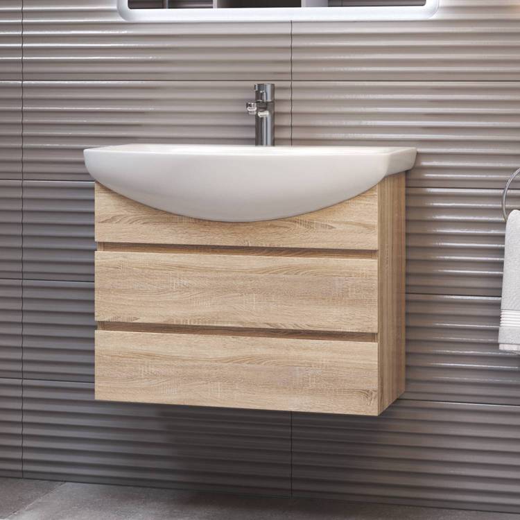 Тумба под раковину Vigo Wing 600-0-2 tp.WIN.BAL.60.2Y дуб сонома, для раковины Балтика
