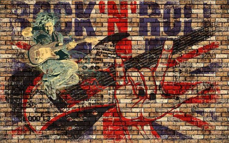 3D Фотообои Artegrafico «Rock N Roll» LOFT-010 канвас