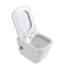 Унитаз подвесной BelBagno Due BB3103CHR-BS/SC с сиденьем и креплением, с функцией биде и смесителем фото 5