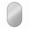 Зеркало Art&Max Torino AM-Tor-500-900-DS-F-Nero с подсветкой, 90x50
