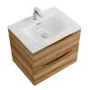 Тумба под раковину Belbagno Marino MARINO-CER-MINI-600-2C-SO-RR-P 59.6x39x50 Rovere Rustico подвесная с двумя выкатными ящиками фото 2