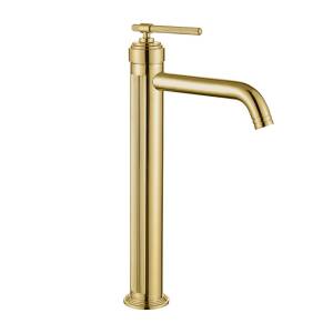 Смеситель для раковины Boheme Eterna 172-G высокий, Gold