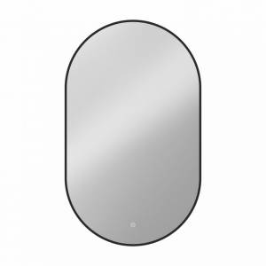 Зеркало Art&Max Torino AM-Tor-500-900-DS-F-Nero с подсветкой, 90x50