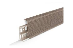 Плинтус Ideal Деконика D85 215 Дуб Снежный 2200x85x21
