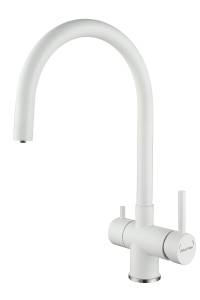 Смеситель для кухни Paulmark Heller He213218-WH белый матовый