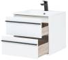 Тумба с раковиной Aquanet Lino 60 271943 подвесная, белый матовый фото 5