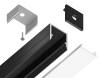 Профиль алюминиевый накладной Ambrella light Illumination GP1650BK фото 4