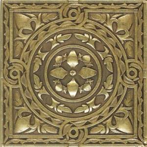 Вставка Moneli Декоративные вставки MNL000004 Beni-sano Satined brass сатинированная 6x6 Вставка Moneli Декоративные вставки MNL000004 Beni-sano Satined brass сатинированная 6x6