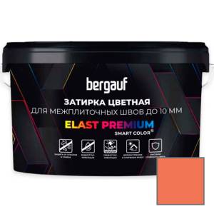 Затирка Bergauf Elast Premium для швов до 10 мм с водоотталкивающим и противогрибковым эффектом розовая 2 кг