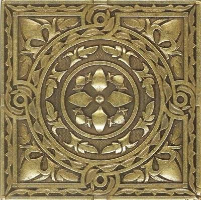 Вставка Moneli Декоративные вставки MNL000004 Beni-sano Satined brass сатинированная 6x6