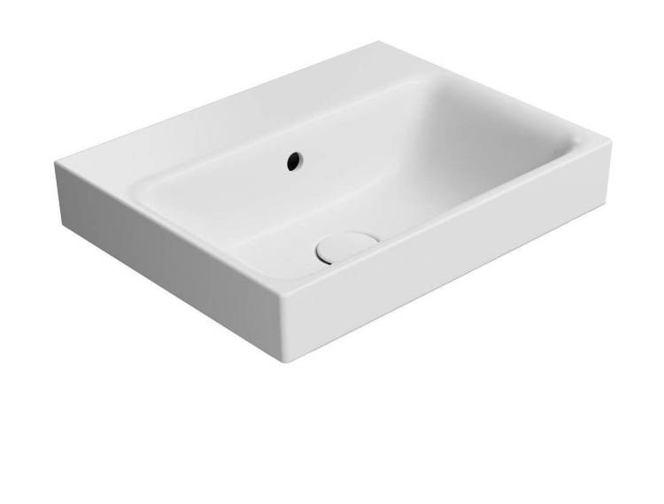 Раковина GSI Nubes 9682009 белый матовый, 50x40