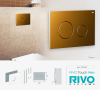 Кнопка смыва Rivo Touch neo 303007 латунь матовая фото 2