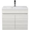 Тумба с раковиной Uperwood Eva 3930313466 с дверцами, дуб харбор белый, 49.7 см