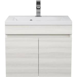 Тумба с раковиной Uperwood Eva 3930313466 с дверцами, дуб харбор белый, 49.7 см