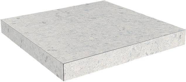 Ступень Kerama Marazzi Терраццо SG632400R/GCA Угловая Клееная Серый Светлый 33x33