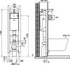 Система инсталляции для унитазов OLI Quadra 141945 пневматическая, крепления fast-fit фото 2