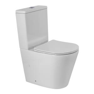 Унитаз-компакт BelBagno Flay-Tor BB2149CP-TOR/SC/BB2149T безободковый, с сиденьем микролифт, белый