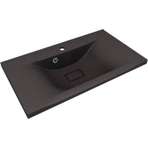 Раковина Uperwood Elen Quartz 297000019 черная матовая, уголь, 80x45 Раковина Uperwood Elen Quartz 297000019 черная матовая, уголь, 80x45
