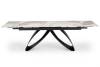 Стол обеденный Halmar Hilario 180 V-CH-HILARIO-ST-BIALY белый мрамор/черный фото 2