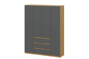 Шкаф Арника Денвер 00-00303846 Дуб Золотой/Графит серый