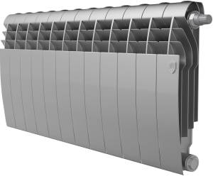 Радиатор биметаллический Royal Thermo Biliner VD 350 silver satin VDR, 12 секций
