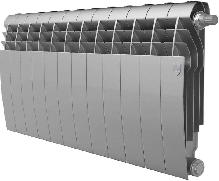 Радиатор биметаллический Royal Thermo Biliner VD 350 silver satin VDR, 12 секций