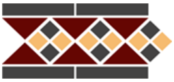 Бордюр Top Cer Victorian designs series Border Lisbon With 1 Strip (Tr.20 Dots 14+21 Strips 14) 28х15
