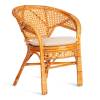 Кресло Tetchair Pelangi 02/15B 25332 мед, ротанг, с подушкой