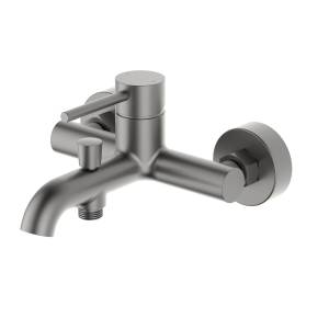 Смеситель для ванны Aquatek Европа AQ1340BGM черный хром шлифованный