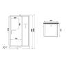 Душевая кабина Niagara Standart ST90/15Q/BL/BK корпус черный матовый, стекло прозрачное, 90х90х200 фото 11