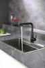 Смеситель для кухни AQUAme Cucina AQM9902MB с выдвижным изливом, черный матовый фото 3