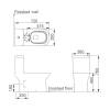 Унитаз-моноблок Comforty CF3C6328P, горизонтальный выпуск, сиденье микролифт, тонкое, белый глянец фото 6