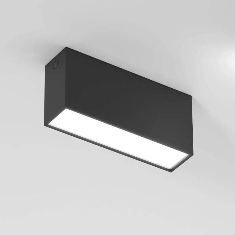 Потолочный светодиодный светильник Elektrostandard Block 25109/LED 10W 4000K черный
