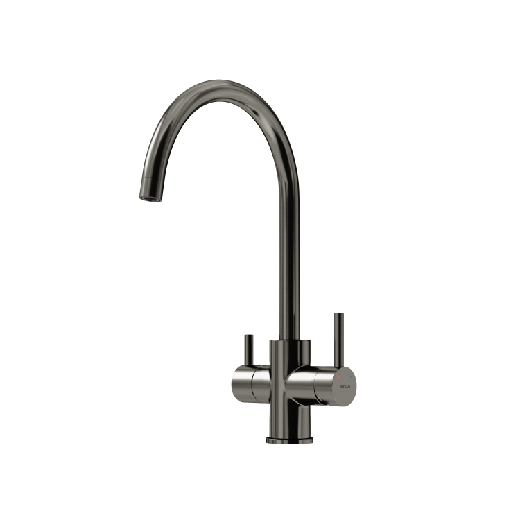 Смеситель для кухни Sancos Taper SC4012GG с возможностью подключения фильтра для воды, вороненая сталь
