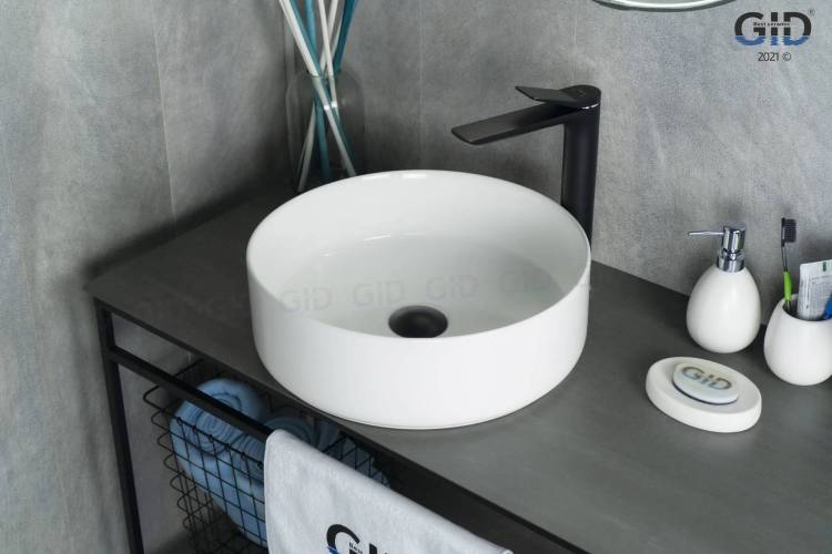 Раковина Gid Esfera N9424 51179 белая, 40x40x12