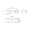 Полка Milardo Grid GRICS1CM44 13.6см, хром фото 2