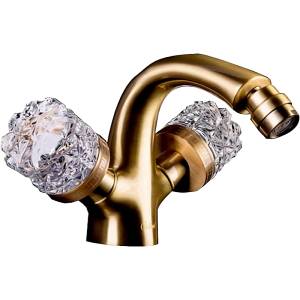 Смеситель для биде Boheme Crystal 316-CRST бронза