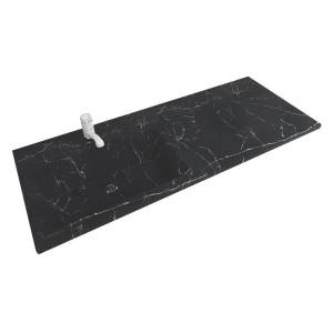 Раковина Stella Polar Мадлен SP-00001196 левая, 120 см, под мрамор, черная