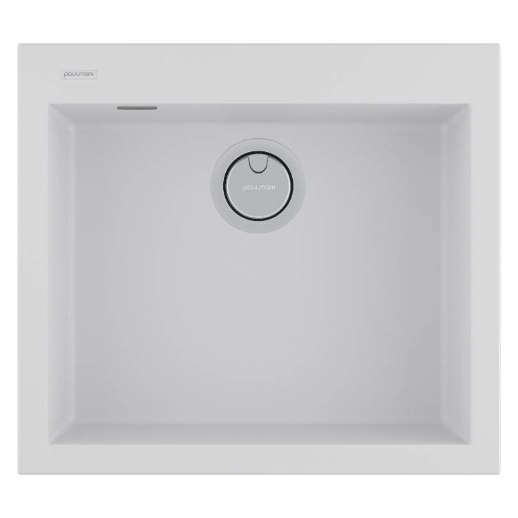 Мойка кухонная Paulmark Decoration 56 PM935650-WH Белый, 56x50
