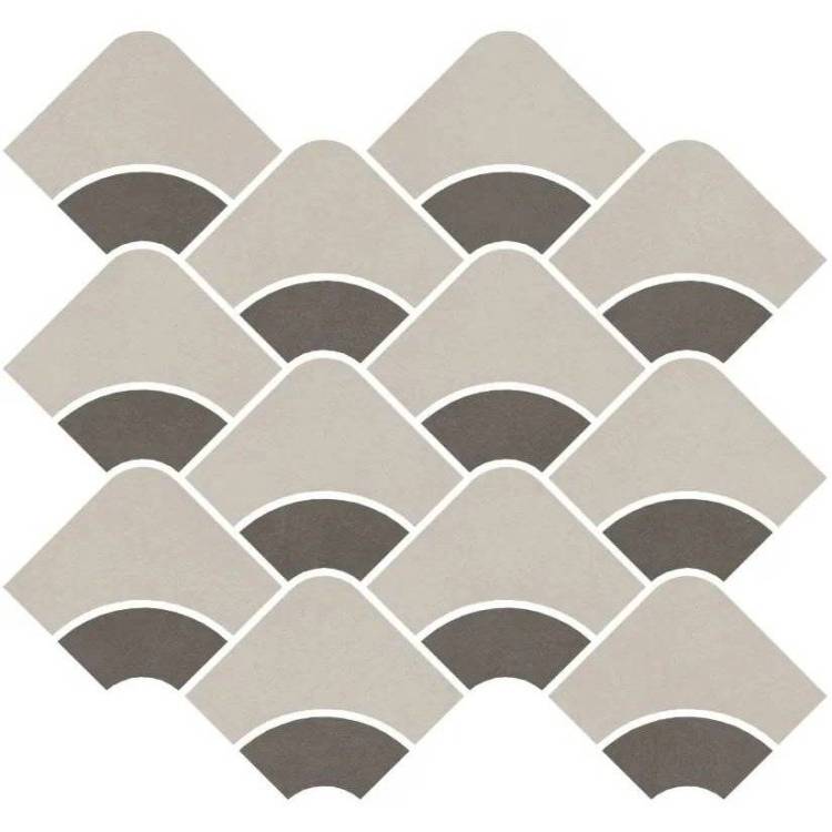 Декор Kerama Marazzi Таделакт KMD2HID008BR Наборный Бежевый Светлый, Коричневый Матовый Обрезной 28x30