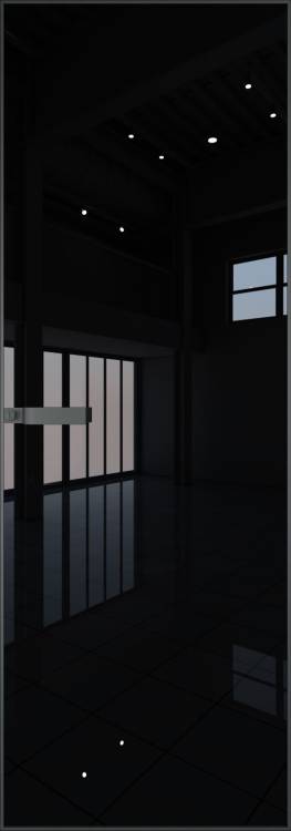 Межкомнатная дверь Profil Doors 1 AGN цвет профиля Серая ночь, стекло безопасное 4 мм lacobel черный лак 700x2000