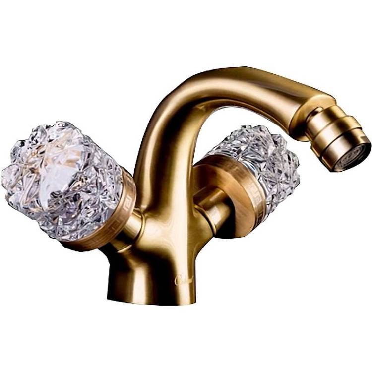 Смеситель для биде Boheme Crystal 316-CRST бронза
