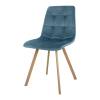Стул Bradex Home Easy FR 0734, темно-бирюзовый с ножками под дерево фото 2