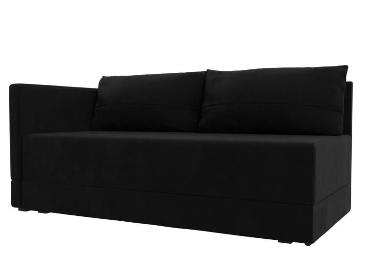 Кушетка Лига Диванов Никас 118415L черный, левая