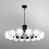 Большая подвесная светодиодная люстра Eurosvet Vinter 201057 LED черный фото 2