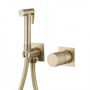 Гигиенический душ Abber Rund AF8725G золото матовое